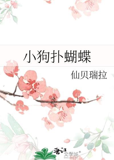 小狗追着蝴蝶文字
